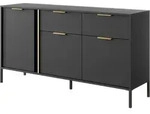 SIDEBOARD LORENZO 153/81/40 cm mit 2 Schubladen und 3 T&uuml;ren Anthrazit