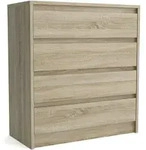 KOMMODE ASTORRE 75/82/35 cm mit 4 Schubladen Sonoma Eiche