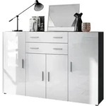 HIGHBOARD Aron Fronten in Wei&szlig; Hochglanz