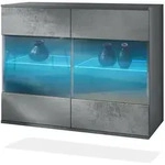 KOMMODE Bari Beton Dunkel Optik