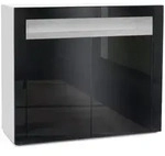KOMMODE Valencia Schwarz Hochglanz / Schwarz Hochglanz