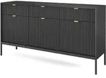 SIDEBOARD STELLARE 154/83/39 cm mit 3 Schubladen 3 T&uuml;ren Schwarz