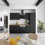 K&uuml;chenleerblock Touch High o. Ger&auml;te Schwarz