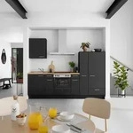 K&uuml;chenleerblock Touch Low o. Ger&auml;te Schwarz