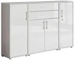 Aktenschrank Office Edition Sw Set 16 Grau/Wei&szlig;