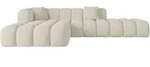ECKSOFA Ottomane Links OLEA-L2 - 289x176x71 cm Creme