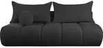 SCHLAFSOFA Milla mit Bettkasten, Schwarz 205/97/103 cm