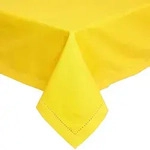 TISCHDECKE gelb 137/228 cm, 100% Baumwolle