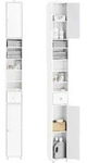 HOCHSCHRANK schmal Badschrank Wei&szlig; 20x20x180 cm