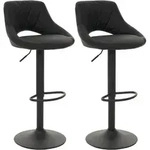 BARHOCKER Schwarz 2er-Set