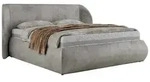 POLSTERBETT CAELA CLASSIC 160/200 - Hellgrau Velvet - Pocket-Matratze