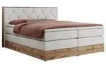 BOXSPRINGBETT VENETO KING 160/200 Wei&szlig; Kunstleder - H4