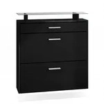 SCHUHSCHRANK Malea Front in Schwarz matt