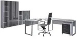 B&uuml;ro Office Edition Set 4 Grau