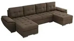 WOHNLANDSCHAFT UMBRIA U Braun Velvet