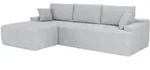 SOFA Coredo hellgrau Cord