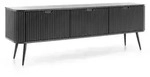 LOWBOARD ZENZERO 168x39x57 cm mit 3 T&uuml;ren Schwarz