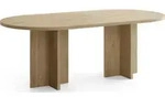 ESSTISCH Aster oval, Eiche Hellbraun 204/90/75 cm