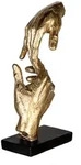 Skulptur Goldfarben