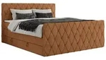 BOXSPRINGBETT MIREN KING DUO 180/200 Orange Struktur - H3