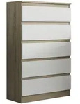 KOMMODE ADRIANO 70/112/33 cm mit 5 Schubladen Sonoma Eiche