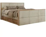 BOXSPRINGBETT ALBERO 2 KING DUO 200/200 Beige Velvet - H3
