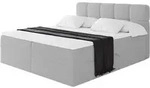 BOXBETT mit Matratze H4 - FAMA - 200x200 cm Hellgrau Quelle