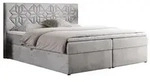 BOXBETT LEILA 120/200 Hellgrau Velvet - H4