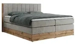 BOXSPRINGBETT BELLISSIMO KING 160/200 Hellgrau Struktur - H4