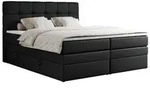 BOXSPRINGBETT ERNI KING 180/200 Schwarz Kunstleder - H4