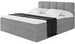 BOXBETT mit Matratze H4 - FAMA - 200x200 cm Grau Monolith