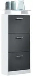 SCHUHSCHRANK Lavia Front in Schwarz mattt