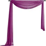 QUERBEHANG 1ER SET HxB 140x600 Brombeer