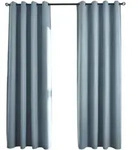VORHANG 2ER SET &raquo;M&uuml;nchen Dark&laquo; HxB 225x145 cm Blau