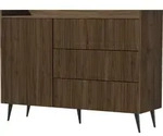 KOMMODE Arysa in Braun Walnuss Holzoptik 92/126/41 cm