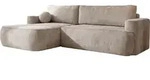 ECKSOFA Marion mit Schlaffunktion & Bettkasten in Chenille Taupe, Beige-Grau,...