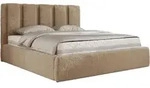 POLSTERBETT SAVINO CLASSIC 200/200 - Beige Pl&uuml;sch - ohne Matratze