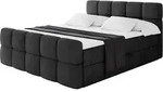 BOXBETT mit Matratze H3 - FAMA-Z - 140x200 cm Schwarz Casablanca