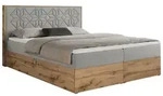 BOXBETT NESSI - 140/200 Hellgrau Struktur - H3
