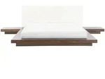 BETT mit Lattenrost 160x200 cm Heller Holzfarbton Zen