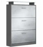 SCHUHSCHRANK Lavia Front in Beton Oxid Optik