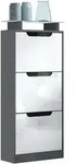 SCHUHSCHRANK Space Wei&szlig; Hochglanz