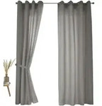 VORHANG 2ER SET BERLIN HxB 175x140cm Hellgrau