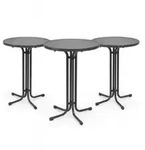 STEHTISCH Bellini &Oslash;80xH110cm Grau (3tlg)