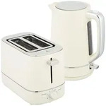 KOCHER-TOASTER-SET 2er Set Stahl Kunststoff Beige