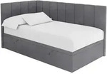 EINZELBETT Jugendbett mit Bettkasten Rechts, ohne Matratze - LOVY 80x200...