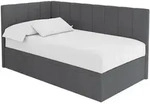 EINZELBETT Jugendbett mit Bettkasten Rechts, mit Matratze - LOVY 100x200...