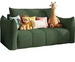 SCHLAFSOFA Lilo mit Bettkasten, Gr&uuml;n Cordstoff 120/86/101 cm