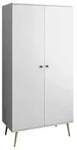 KLEIDERSCHRANK Zweit&uuml;riger HARMONY Wei&szlig;