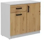KOMMODE MALTESA 80/73/41 cm mit 1 Schubladen 2 T&uuml;ren Grau